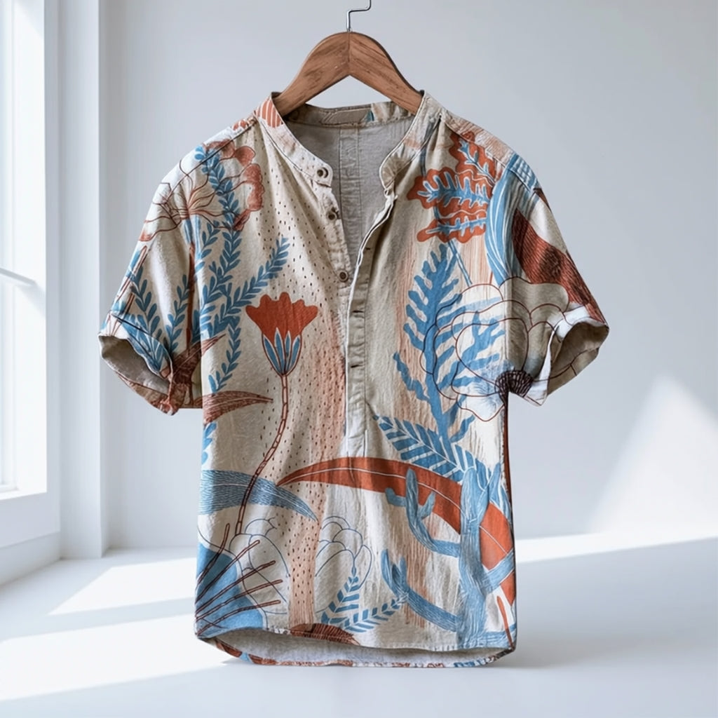 Formosa Floral Henley Shirts