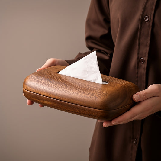 Walnut Tissue Box