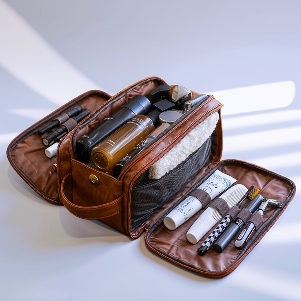 Giovani Leather Toiletry Bag