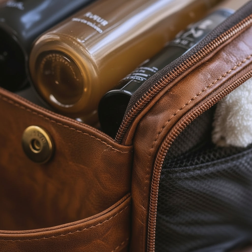 Giovani Leather Toiletry Bag