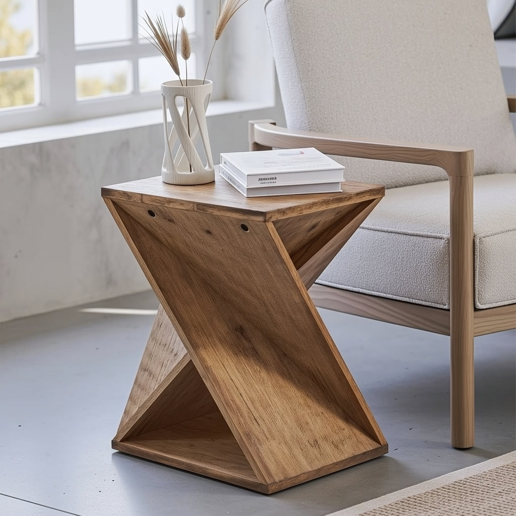 Rowan Geometric End Table