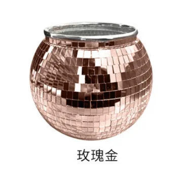 Disco Ice Bucket Mirror Ice Bucket Party Ball Reflective Laser Champagne Bucket Store Atmosphere Decoration Ornament