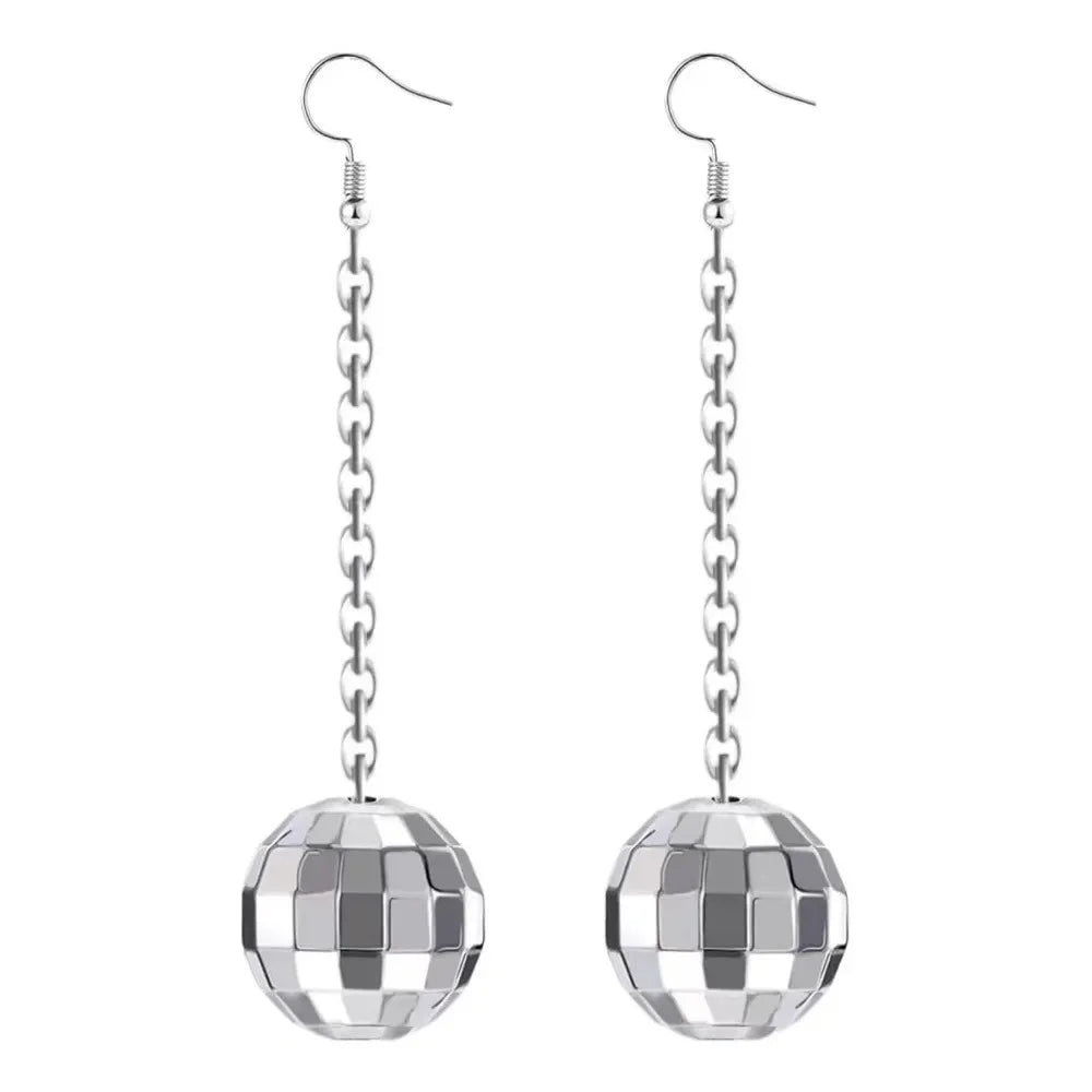 Exquisite, Creative, Festival Party Gift Jewelry - Stylish Retro Disco Ball Pendant Earrings