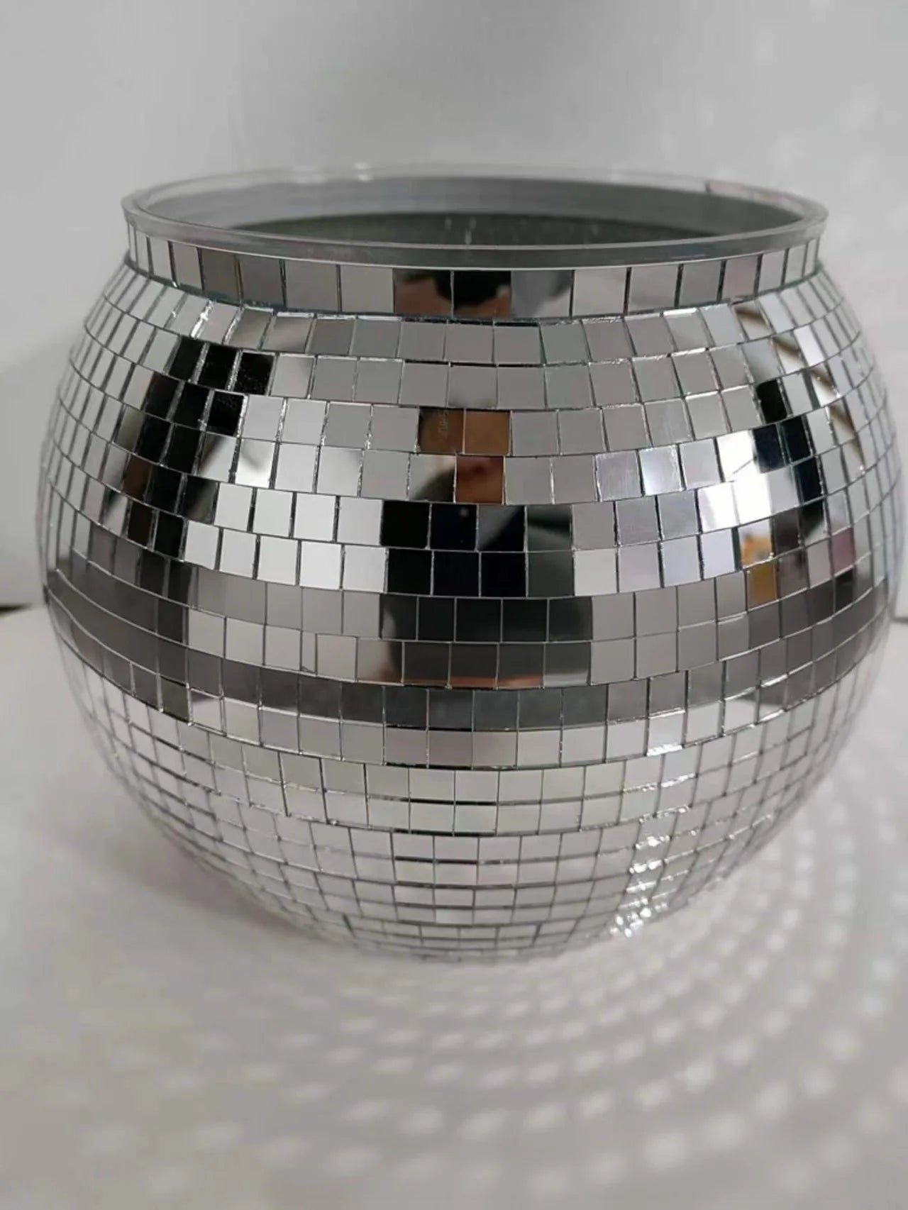 Disco Ice Bucket Mirror Ice Bucket Party Ball Reflective Laser Champagne Bucket Store Atmosphere Decoration Ornament