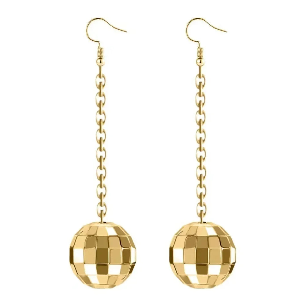 Exquisite, Creative, Festival Party Gift Jewelry - Stylish Retro Disco Ball Pendant Earrings